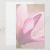 Roze Magnolia Briefpapier (Voorkant / Achterkant)