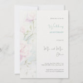 Roze Magnolia bruiloft Jubileum Kaart (Achterkant)