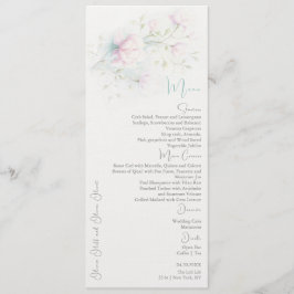 Roze Magnolia Bruiloft Menu