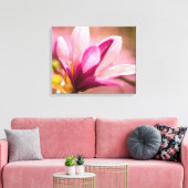 Roze Magnolia Canvas Afdruk (Insitu (Woonkamer))
