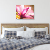 Roze Magnolia Canvas Afdruk (Insitu (Slaapkamer))