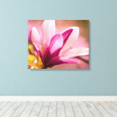 Roze Magnolia Canvas Afdruk (Insitu (Houten vloer))