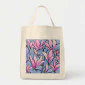 Roze Magnolia Canvas tas (Voorkant)