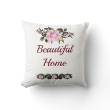 Roze Magnolia Custom Cushion