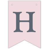 Roze Magnolia eerste verjaardag Vlaggetjes (Tweede vlag)