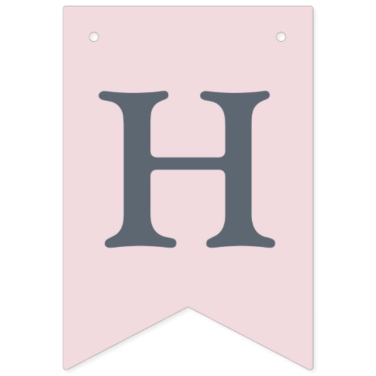 Roze Magnolia eerste verjaardag Vlaggetjes (Tweede vlag)