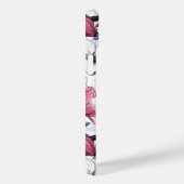 Roze magnolia en blauwe stietvogels Case-Mate iPhone case (Achterkant / Rechts)