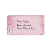 Roze Magnolia Etiket (Voorkant)