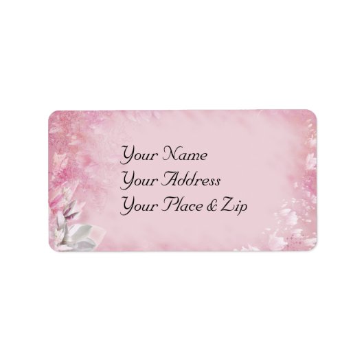 Roze Magnolia Etiket (Voorkant)