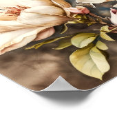 Roze Magnolia Flowers Art Print Poster (Hoek)