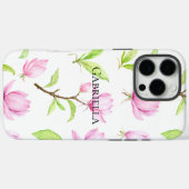 Roze Magnolia Flowers Case-Mate iPhone Case (Achterkant (horizontaal))
