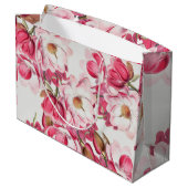 Roze Magnolia Gift Bag Large Cadeautasje (Achterkant Gekanteld)