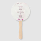 Roze Magnolia Handwaaier (Achterkant)