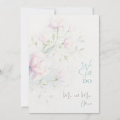 Roze Magnolia Huwelijksbelofte Vernieuwing 25 jaar Kaart (Voorkant)