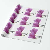 Roze Magnolia Inpakpapier (Uitgerold)