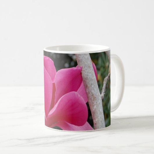 roze magnolia koffiemok (Voorkant rechts)