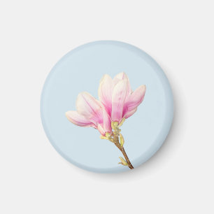 Roze Magnolia magneet