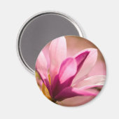Roze Magnolia Magneet (Voorkant / Achterkant)