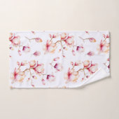 Roze Magnolia Patroon {kies uw kleur} Bad Handdoek (Handdoek)