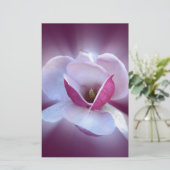 roze magnolia shades briefpapier (Staand voorkant)