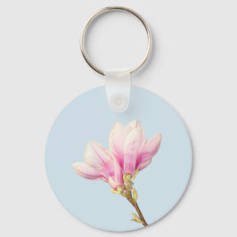 Roze Magnolia sleutelhanger