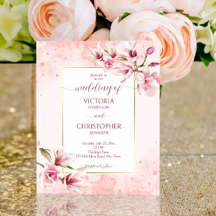 Roze magnolia spring bloemen budget bruiloft uitno