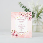 Roze magnolia spring bloemen budget bruiloft uitno (Staand voorkant)