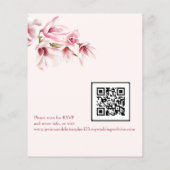 Roze magnolia spring bloemen budget bruiloft uitno (Achterkant)