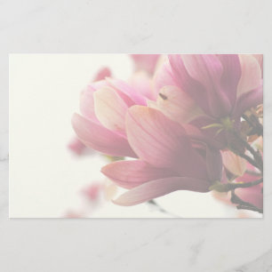 Roze Magnolia Stationery Briefpapier