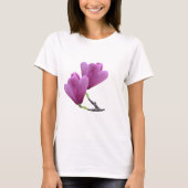 Roze Magnolia T-shirt (Voorkant)