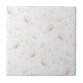 Roze Magnolia Tegeltje (Voorkant)
