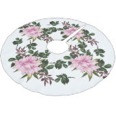 Roze Magnolia Tree Skirt Kerstboom Rok (Gekanteld)