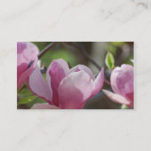 Roze Magnolia Visitekaartje (Achterkant)