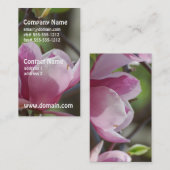 Roze Magnolia Visitekaartje (Voorkant / Achterkant)