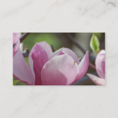 Roze Magnolia Visitekaartje (Achterkant)