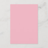 Roze Magnolia Watercolor Trouwreactie RSVP Kaartje (Achterkant)