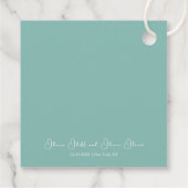 Roze Magnolia Wedding Bedankjes Labels (Achterkant)