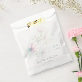 Roze Magnolia Wedding Bedankzakje (Gezegeld)