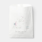 Roze Magnolia Wedding Bedankzakje (Voorkant)