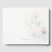 Roze Magnolia Wedding Gastenboek (Achterkant)