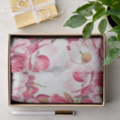 Roze Magnolia Weefselpapier Tissuepapier (Geschenk)