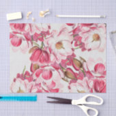 Roze Magnolia Weefselpapier Tissuepapier (Craft)