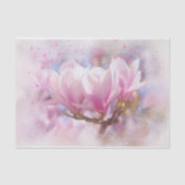 Roze Magnolias Amid a Shimmering Background Tissuepapier (Voorkant)