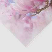 Roze Magnolias Amid a Shimmering Background Tissuepapier (Detail)