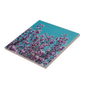 Roze Magnolias Floral Art Tile Tegeltje (Zijkant)