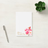 Roze Magnolias Floral Blocnote Post-it® Notes (Kantoor)