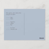 Roze magnolia's lavendel eucalyptus trouwfeest rsv briefkaart (Achterkant)