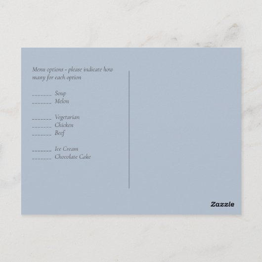 Roze magnolia's lavendel eucalyptus trouwfeest rsv briefkaart (Achterkant)