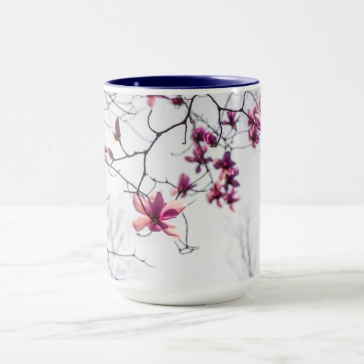 Roze magnolia's mok (Midden)