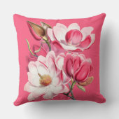 Roze Magnolias Pillow Kussen (Achterkant)